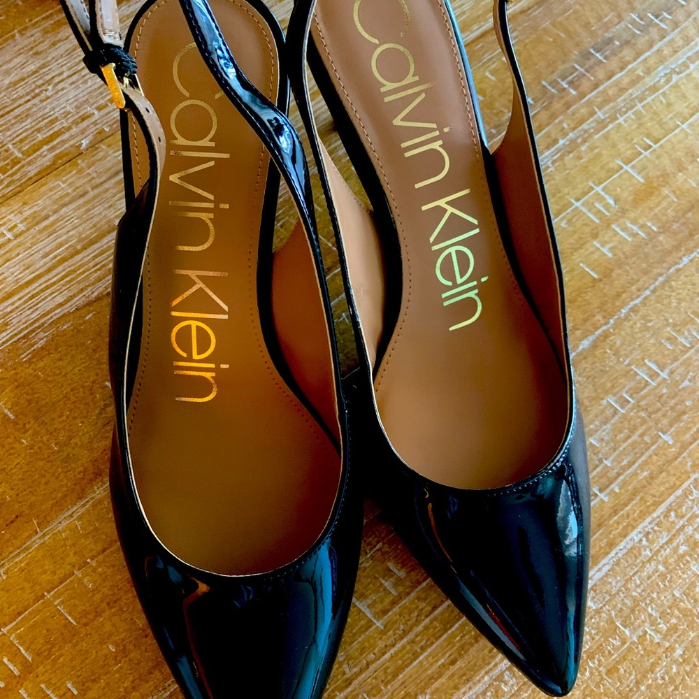 Calvin Klein sling back heels
